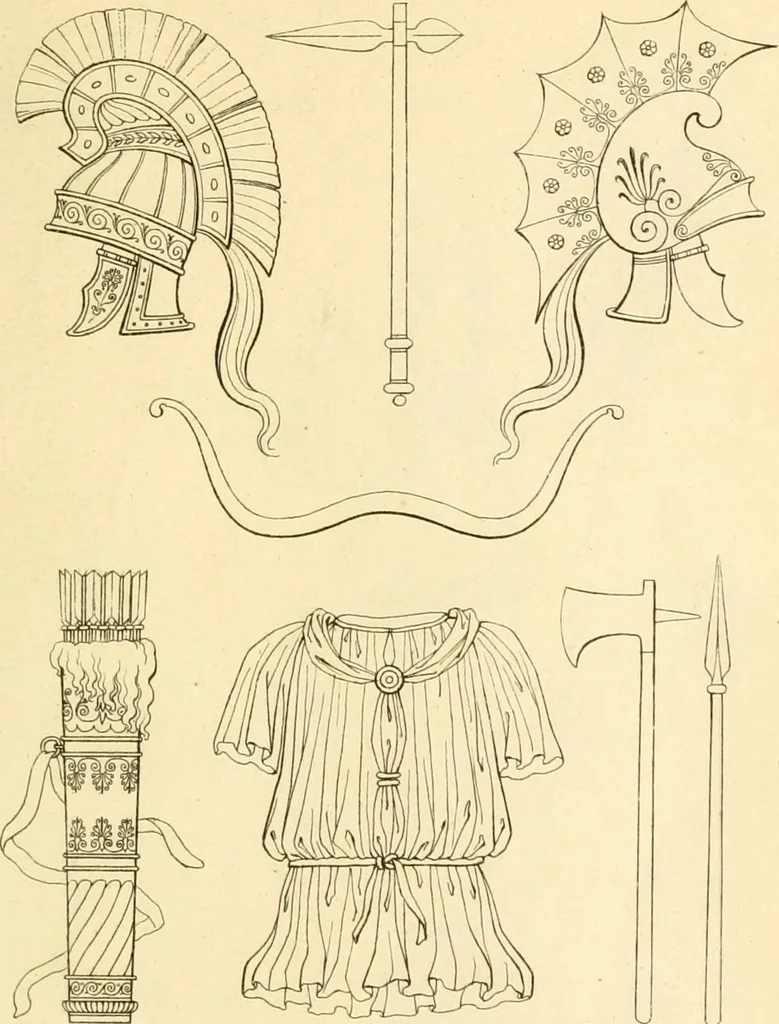 An illustration from Costume of the ancients, 1812, leaf 136