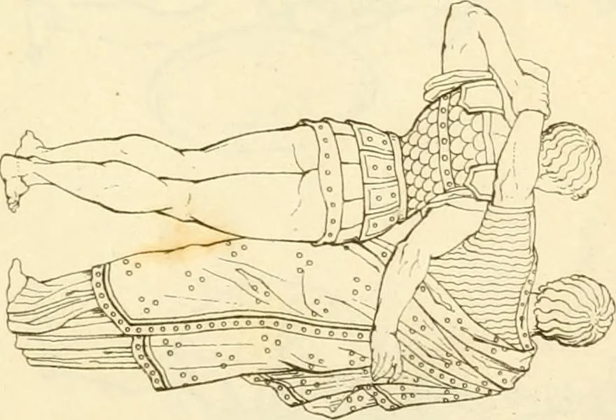 An illustration from Costume of the ancients, 1812, leaf 166