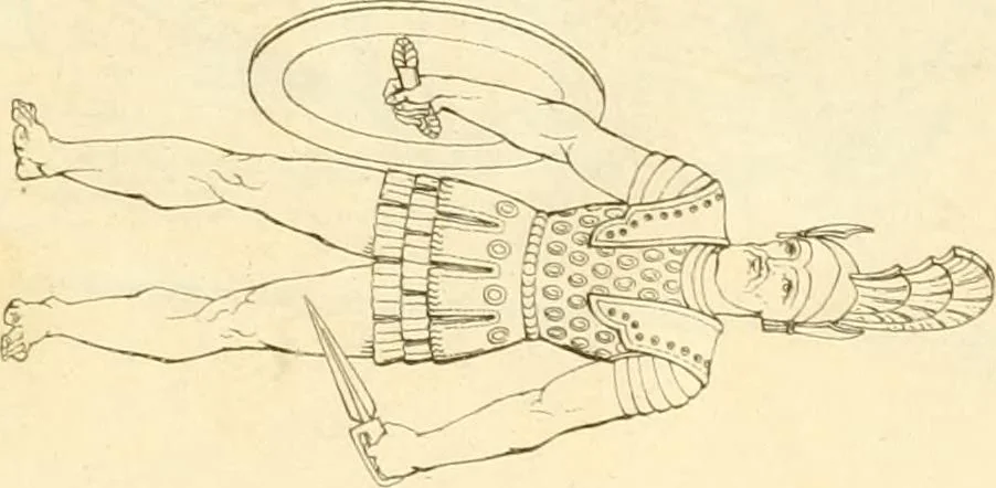 An illustration from Costume of the ancients, 1812, leaf 168