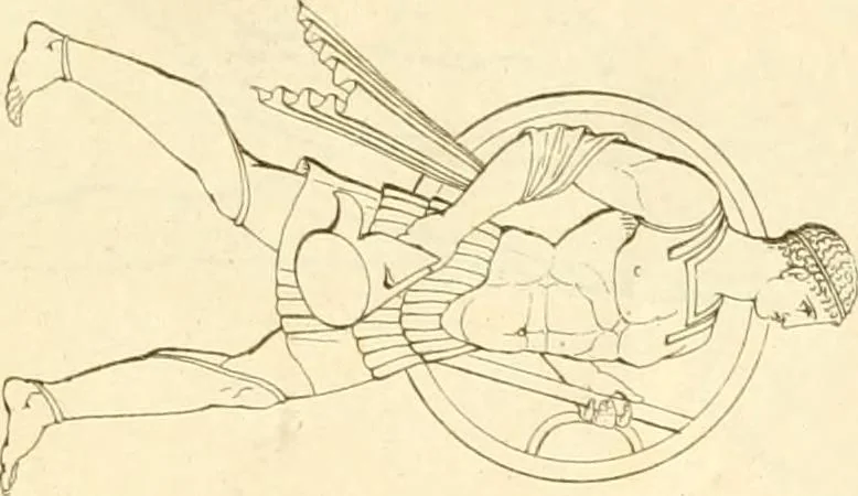 An illustration from Costume of the ancients, 1812, leaf 172
