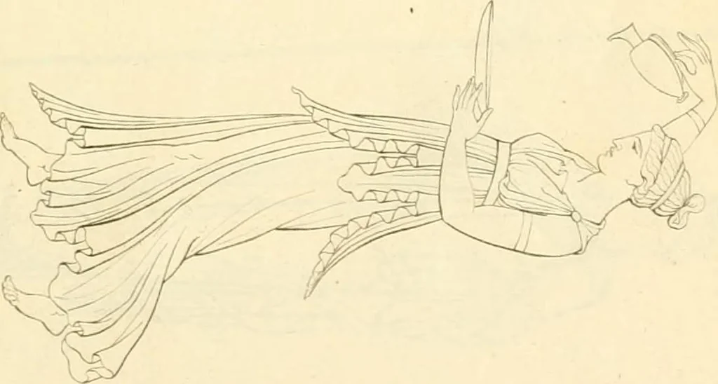 An illustration from Costume of the ancients, 1812, leaf 174
