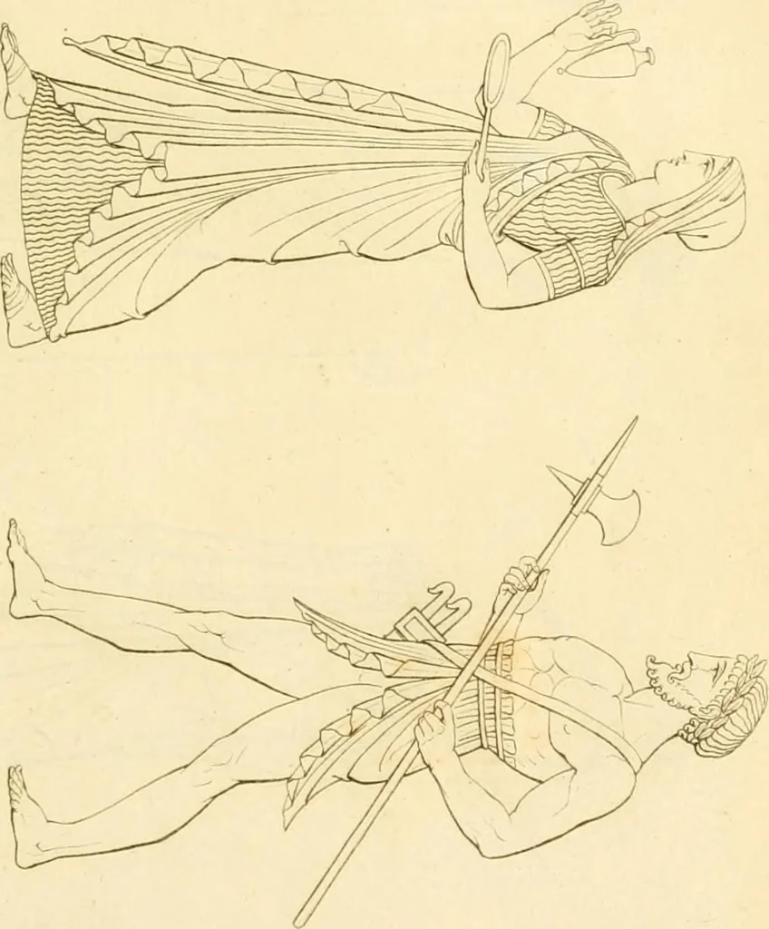 An illustration from Costume of the ancients, 1812, leaf 180