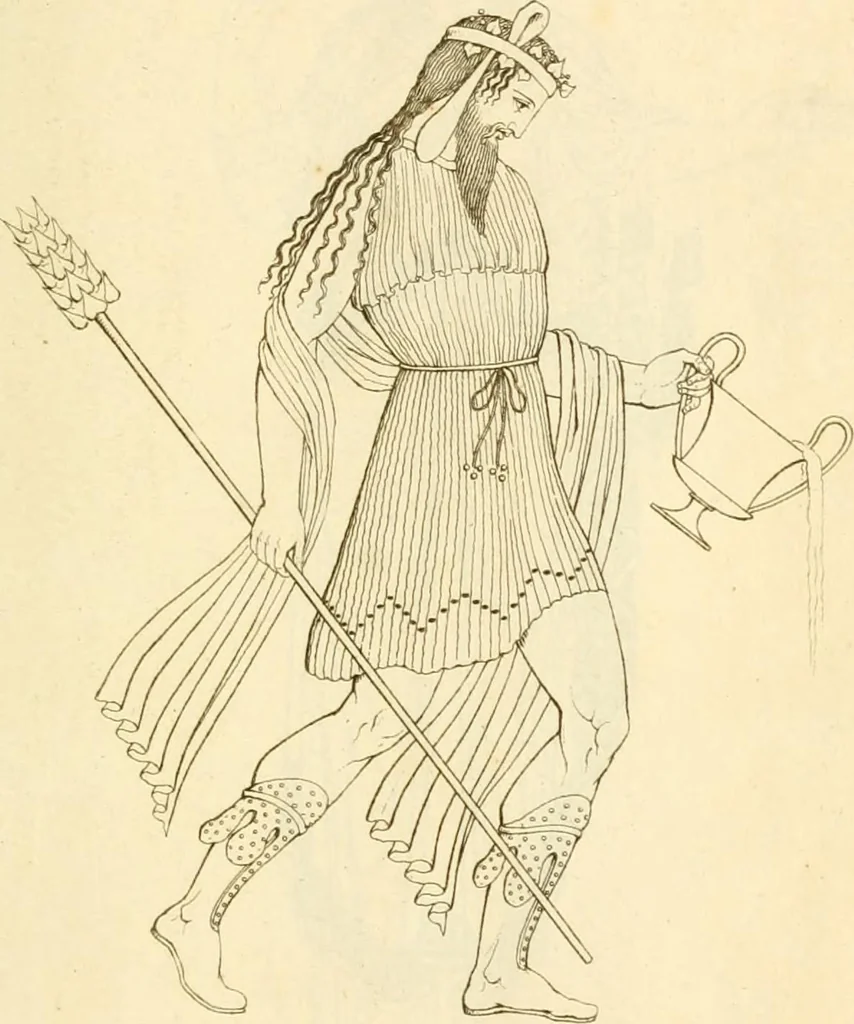 An illustration from Costume of the ancients, 1812, leaf 190