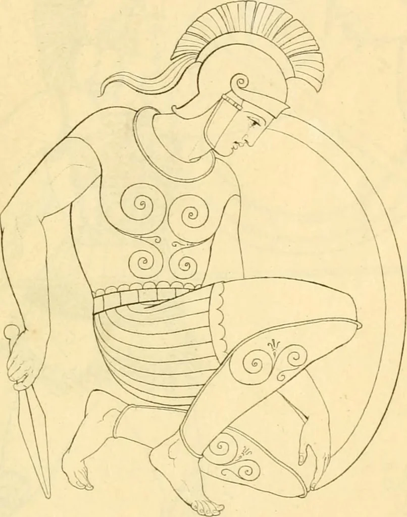 An illustration from Costume of the ancients, 1812, leaf 208