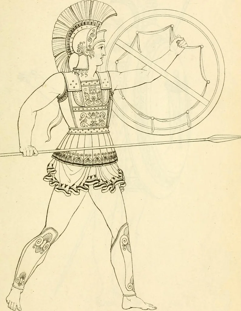 An illustration from Costume of the ancients, 1812, leaf 210