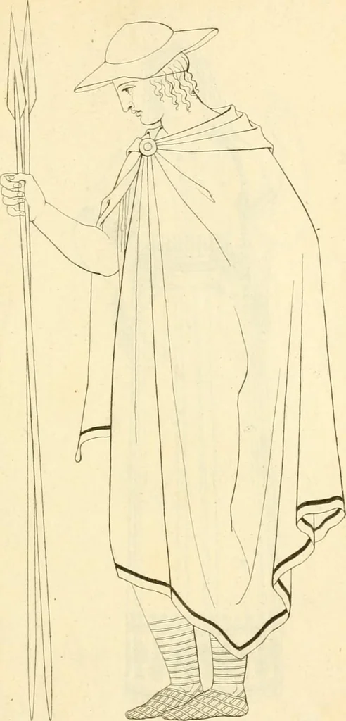 An illustration from Costume of the ancients, 1812, leaf 218