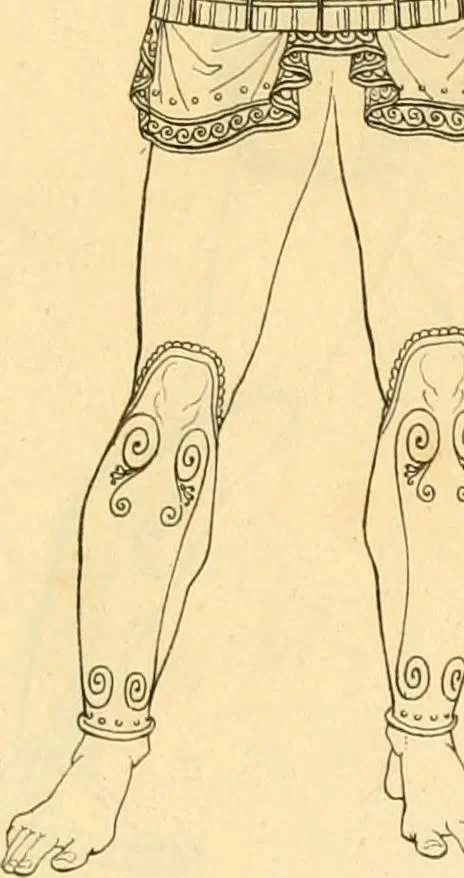 An illustration from Costume of the ancients, 1812, leaf 244