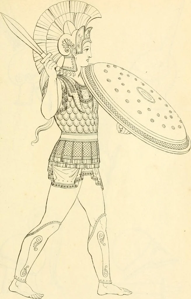 An illustration from Costume of the ancients, 1812, leaf 246