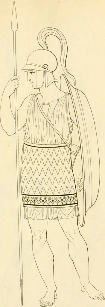 An illustration from Costume of the ancients, 1812, leaf 282