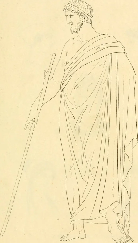 An illustration from Costume of the ancients, 1812, leaf 290