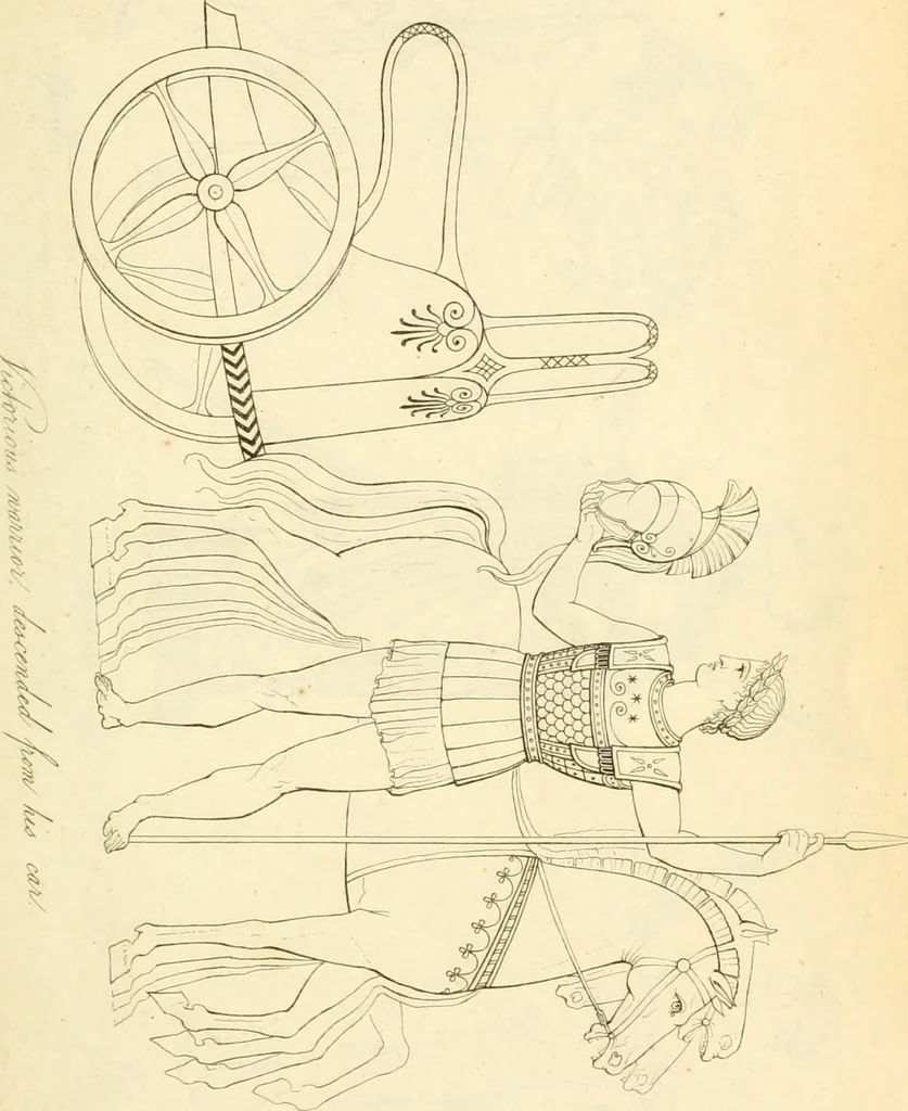 An illustration from Costume of the ancients, 1812, leaf 298