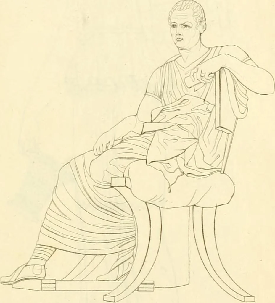 An illustration from Costume of the ancients, 1812, leaf 310