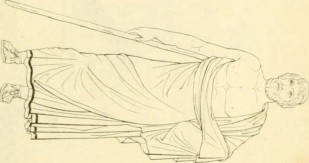 An illustration from Costume of the ancients, 1812, leaf 332