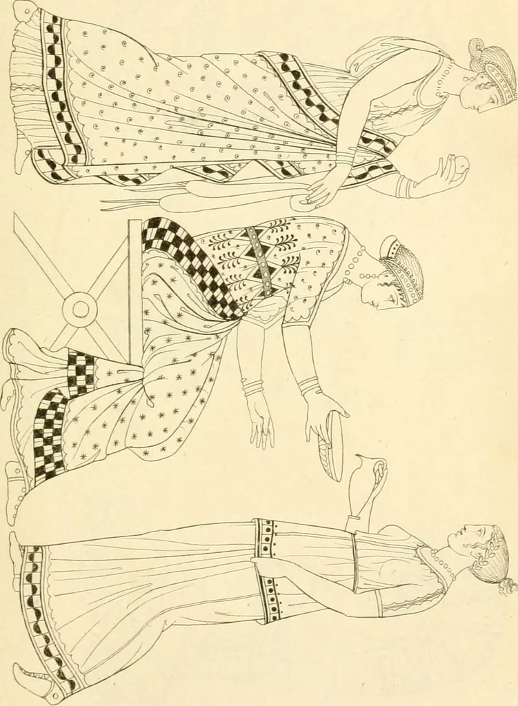 An illustration from Costume of the ancients, 1812, leaf 334