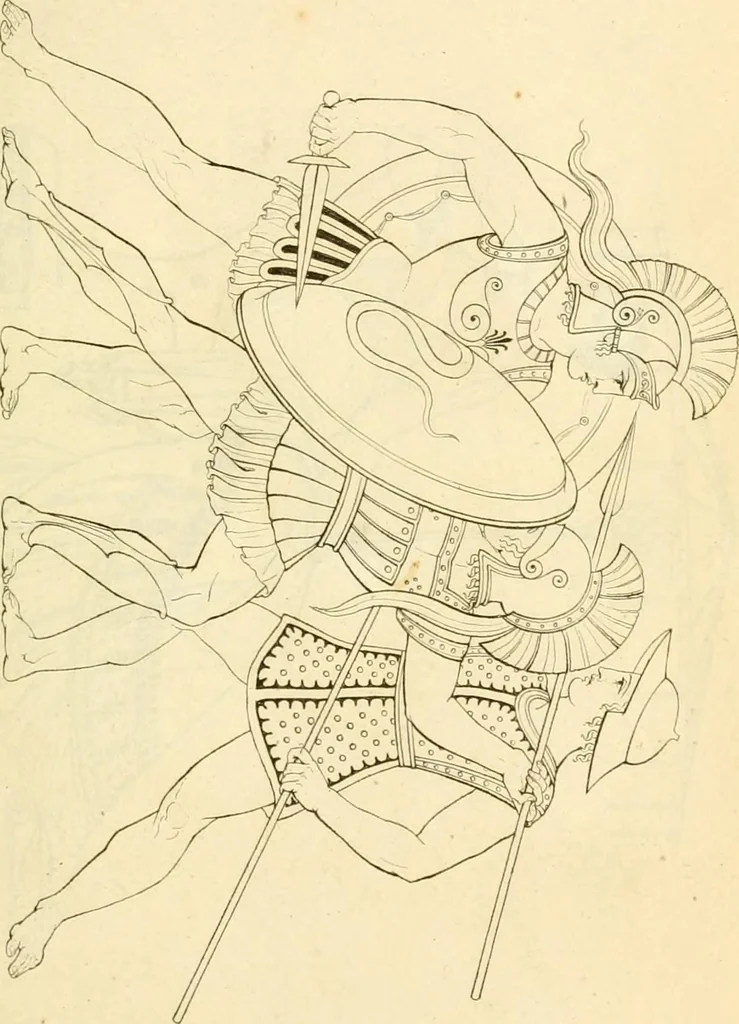 An illustration from Costume of the ancients, 1812, leaf 358