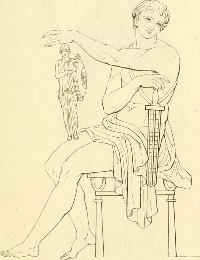 An illustration from Costume of the ancients, 1812, leaf 384