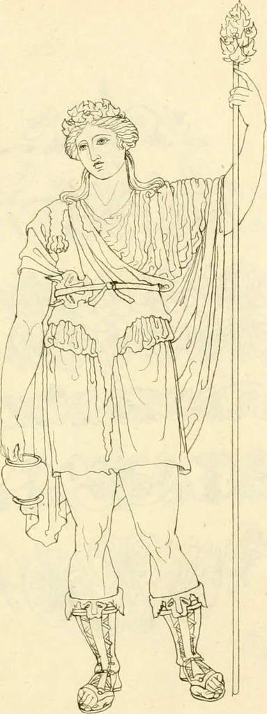 An illustration from Costume of the ancients, 1812, leaf 420