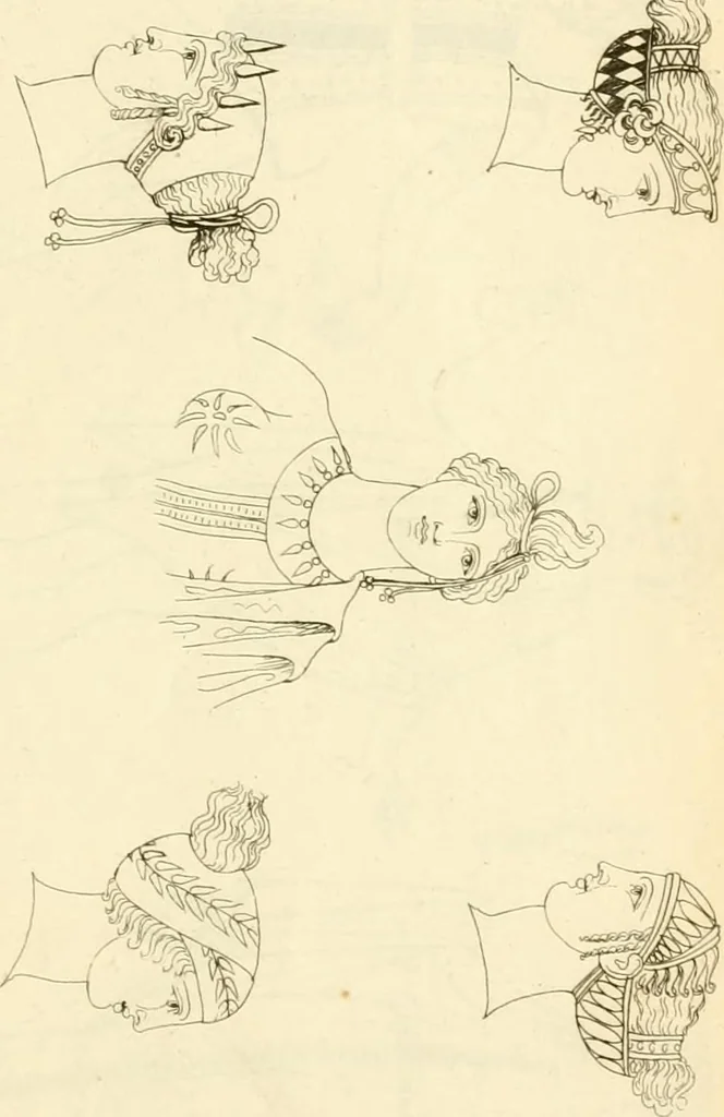 An illustration from Costume of the ancients, 1812, leaf 434