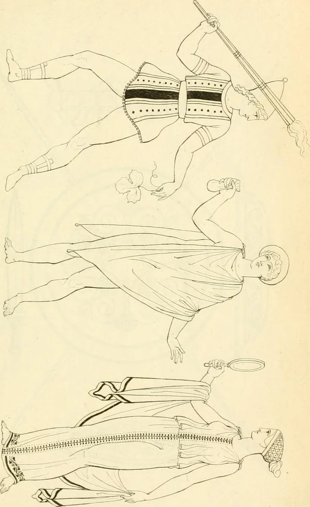 An illustration from Costume of the ancients, 1812, leaf 436