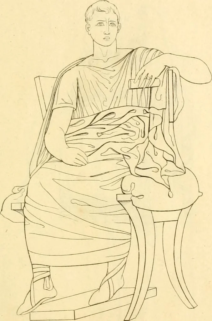 An illustration from Costume of the ancients, 1812, leaf 450