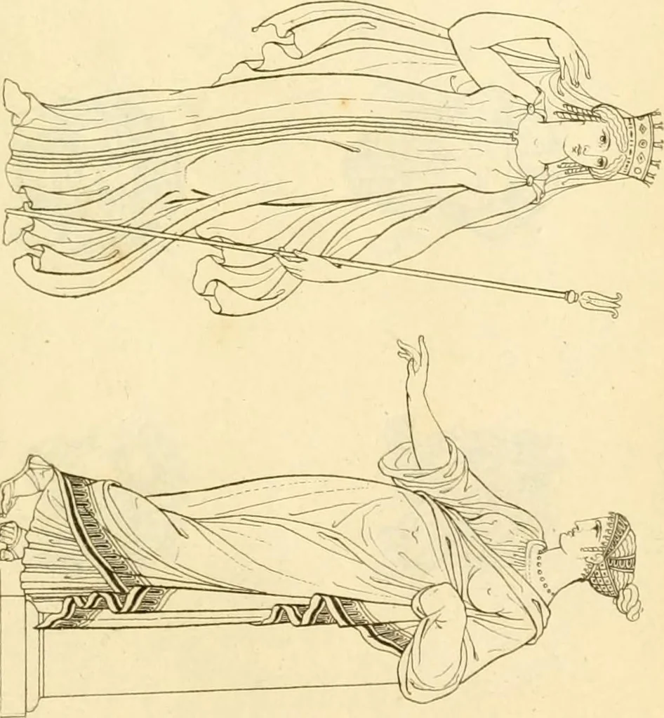 An illustration from Costume of the ancients, 1812, leaf 482