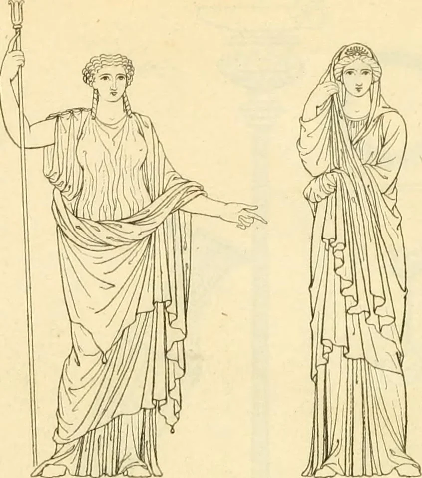An illustration from Costume of the ancients, 1812, leaf 488