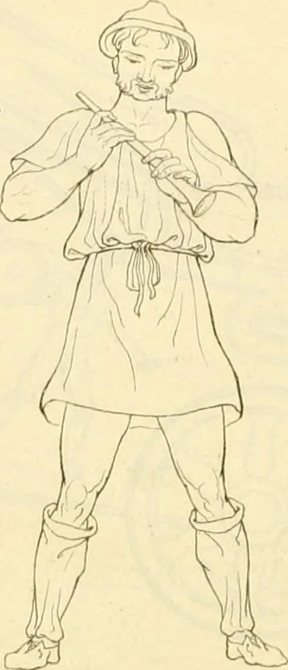 An illustration from Costume of the ancients, 1812, leaf 494