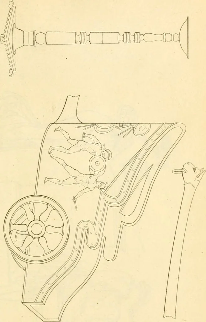 An illustration from Costume of the ancients, 1812, leaf 496