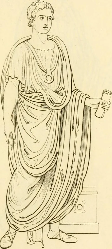An illustration from Costume of the ancients, 1812, leaf 562