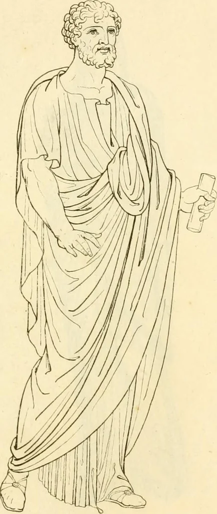 An illustration from Costume of the ancients, 1812, leaf 564