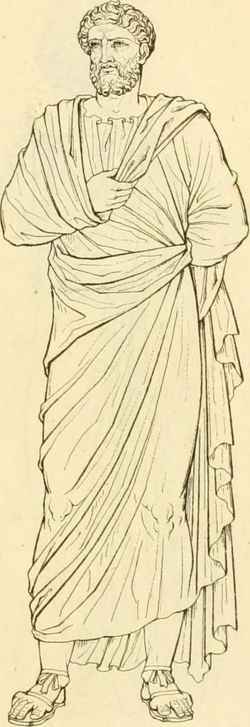 An illustration from Costume of the ancients, 1812, leaf 570