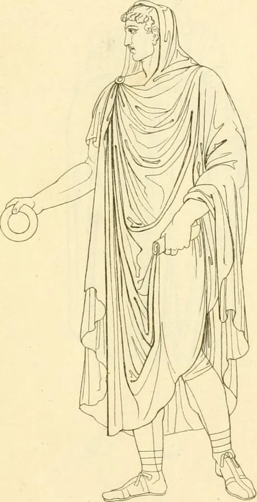 An illustration from Costume of the ancients, 1812, leaf 580