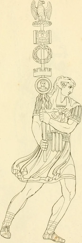 An illustration from Costume of the ancients, 1812, leaf 586