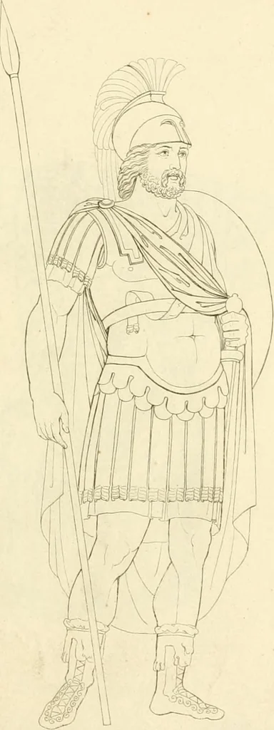 An illustration from Costume of the ancients, 1812, leaf 588