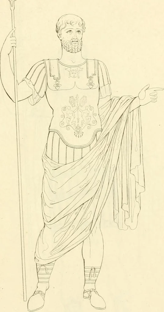 An illustration from Costume of the ancients, 1812, leaf 594