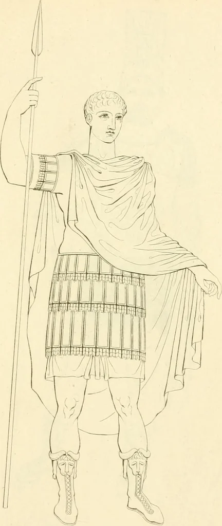 An illustration from Costume of the ancients, 1812, leaf 596
