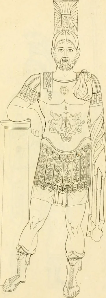An illustration from Costume of the ancients, 1812, leaf 598