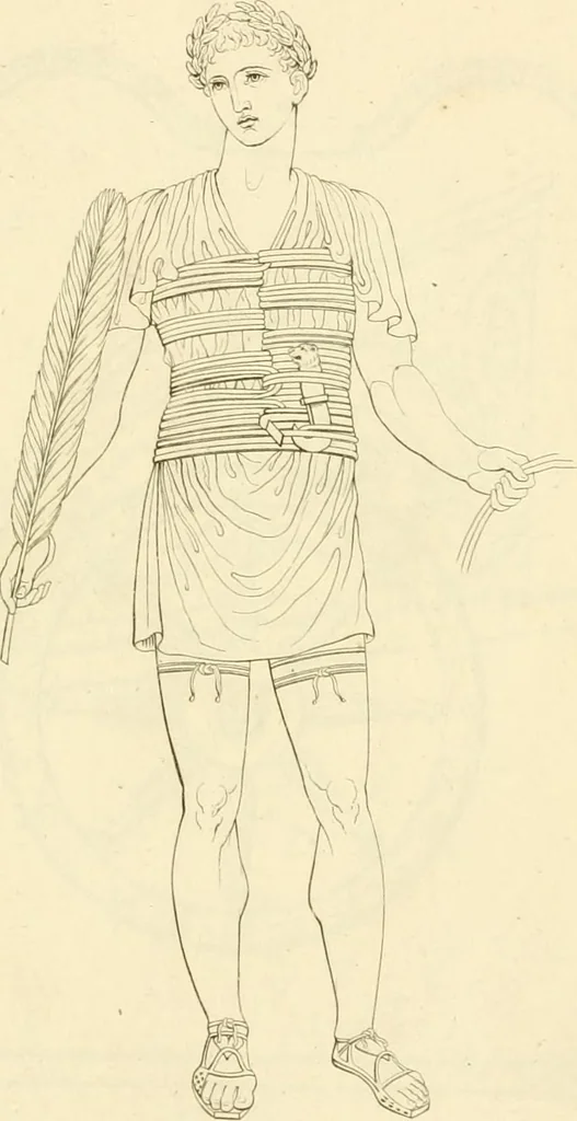 An illustration from Costume of the ancients, 1812, leaf 610
