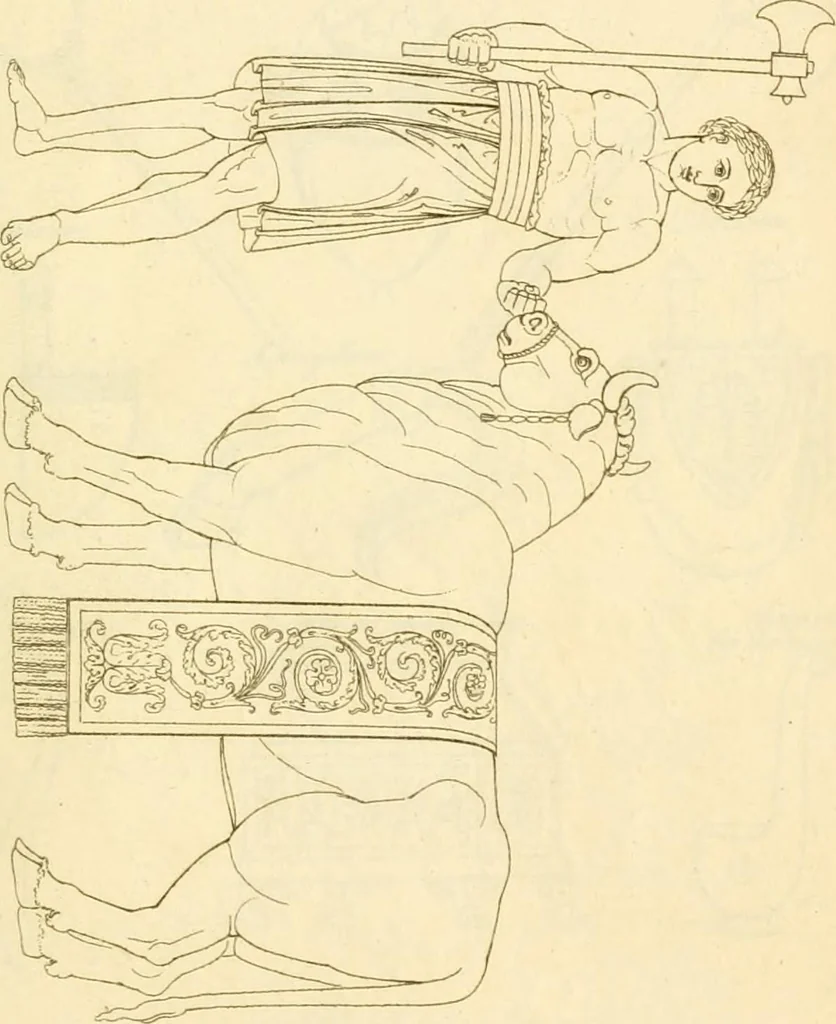 An illustration from Costume of the ancients, 1812, leaf 616
