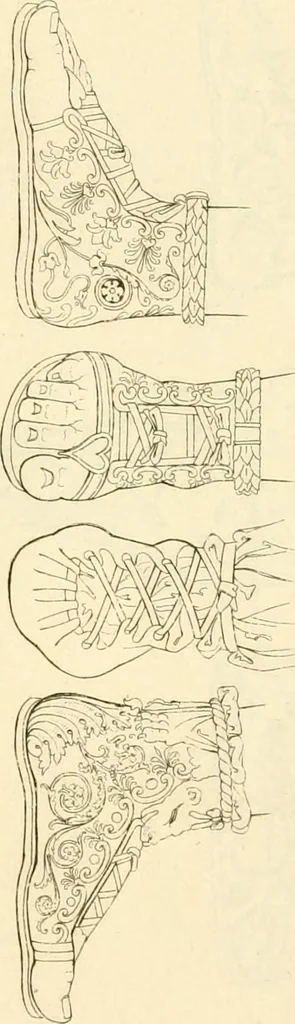 An illustration from Costume of the ancients, 1812, leaf 664