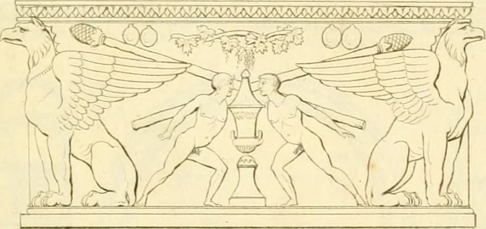 An illustration from Costume of the ancients, 1812, leaf 682