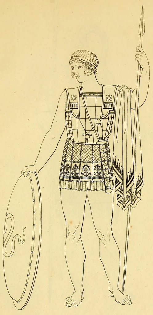 An illustration from Costume of the ancients, 1812, leaf 279