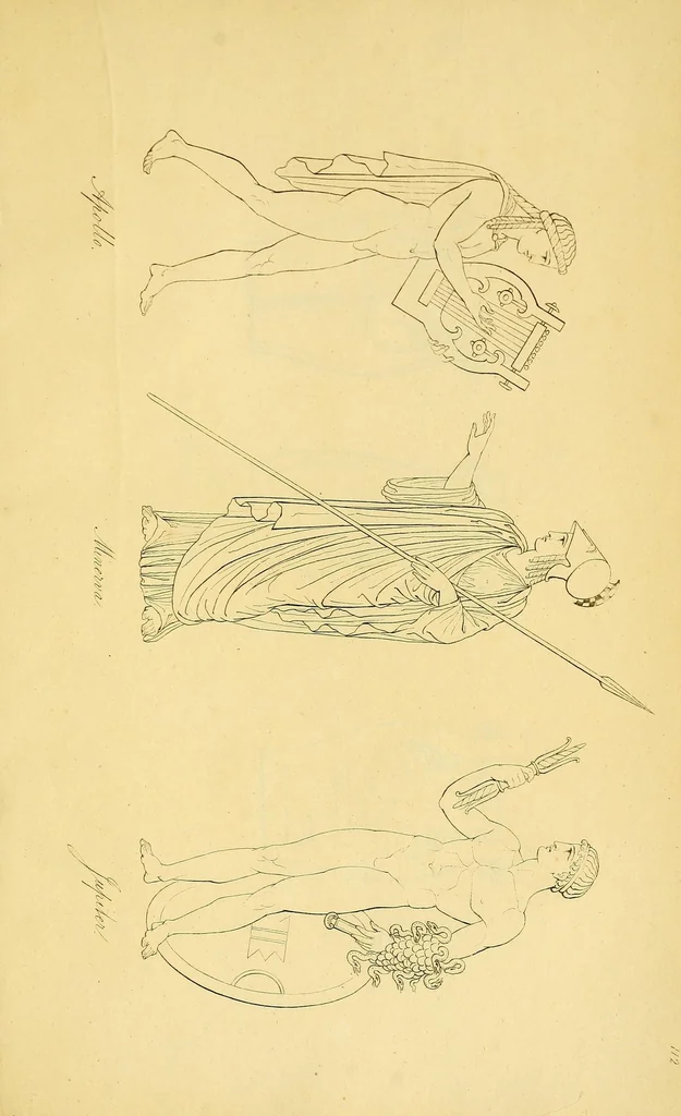 An illustration from Costume of the ancients, 1812, leaf 299