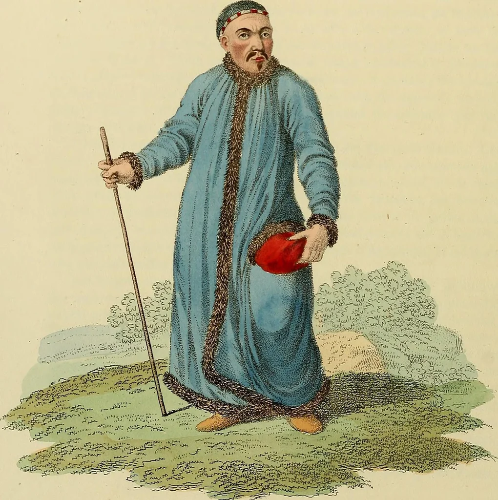 An illustration from Costume of the Russian empire : illustrated by upwards of seventy richly coloured engravings .., 1811, leaf 111