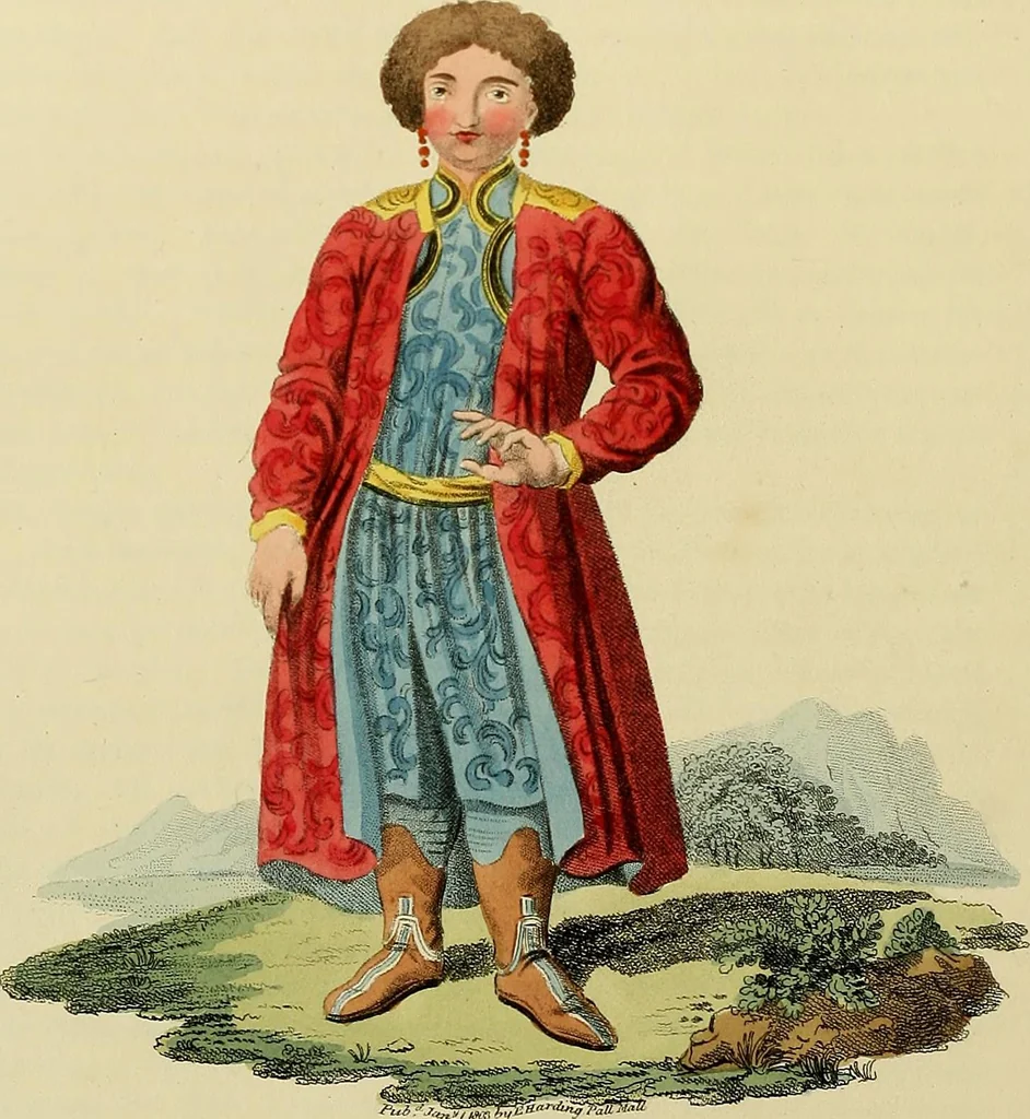 An illustration from Costume of the Russian empire : illustrated by upwards of seventy richly coloured engravings .., 1811, leaf 115