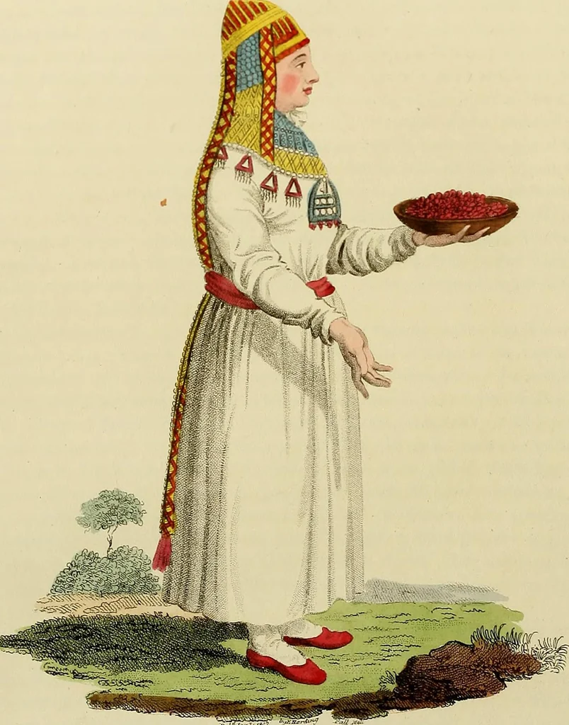 An illustration from Costume of the Russian empire : illustrated by upwards of seventy richly coloured engravings .., 1811, leaf 131