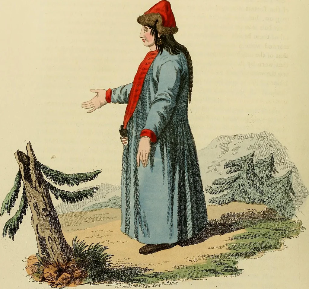 An illustration from Costume of the Russian empire : illustrated by upwards of seventy richly coloured engravings .., 1811, leaf 139