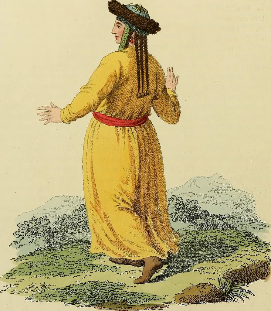 An illustration from Costume of the Russian empire : illustrated by upwards of seventy richly coloured engravings .., 1811, leaf 155