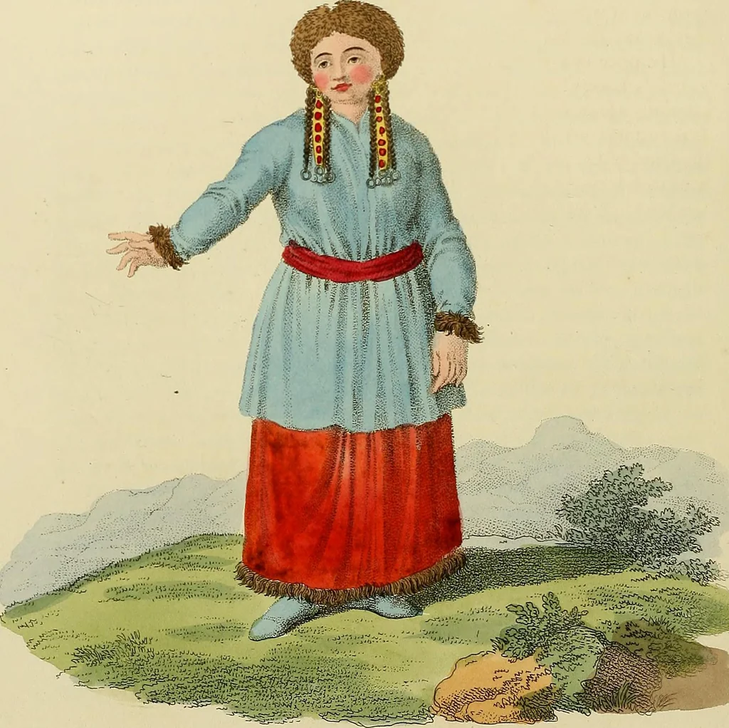 An illustration from Costume of the Russian empire : illustrated by upwards of seventy richly coloured engravings .., 1811, leaf 167