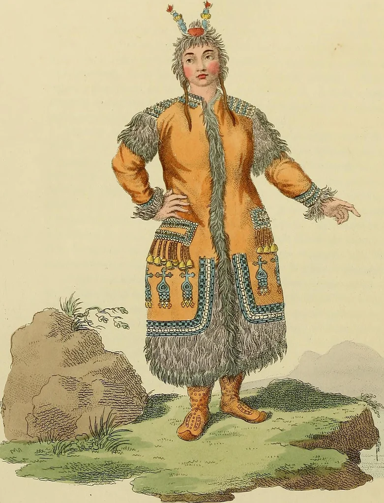 An illustration from Costume of the Russian empire : illustrated by upwards of seventy richly coloured engravings .., 1811, leaf 179